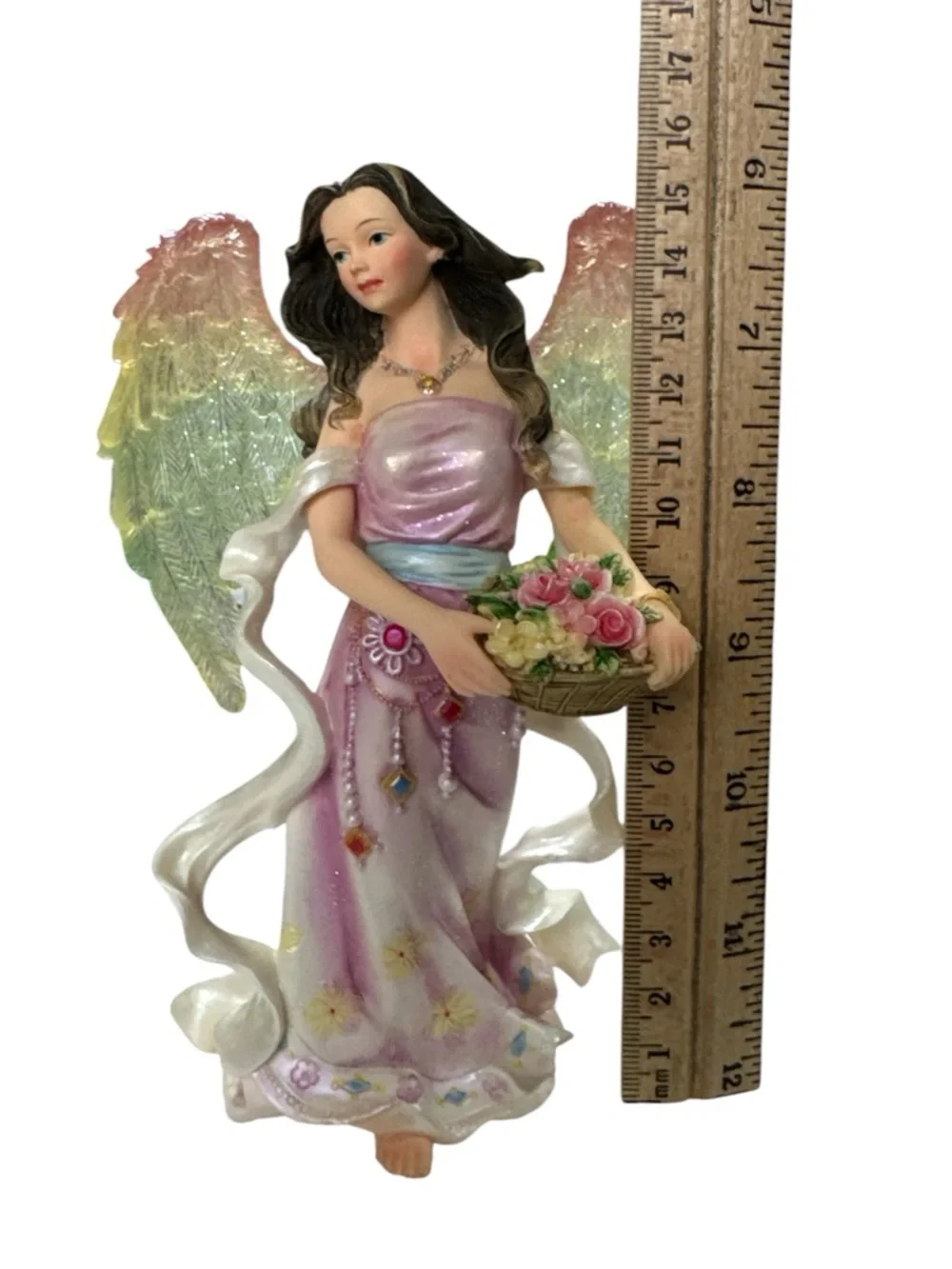 Angel Around Us Reflection Figurine AA912 2004 Mino Angel Statue Resin 9” Decor